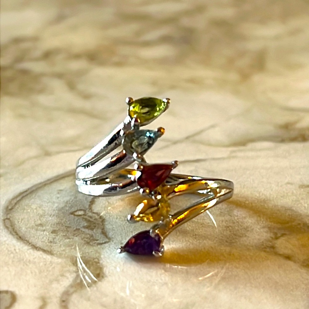 Multi Gemstone Ring